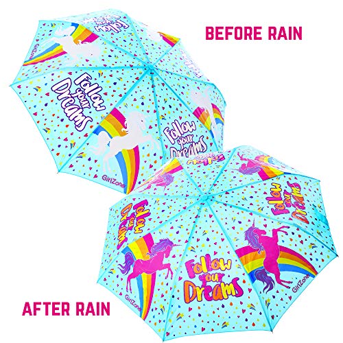 Colour Changing Unicorn Umbrella Kids 