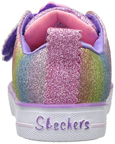 Skechers Girls' Shuffle LITE-Sparkle PALS Unicorn Slip On Trainers, Multicolour