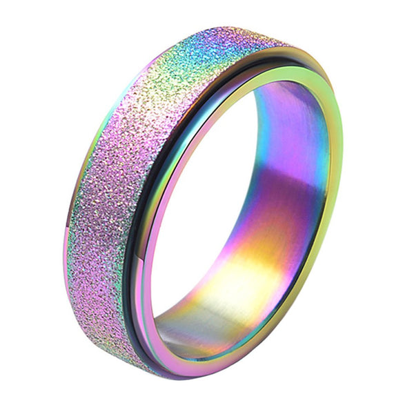 Rainbow Unicorn Ring For Girls and Women - Glittery Sparkle