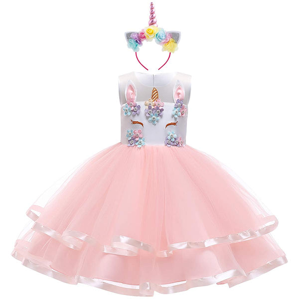 unicorn princess party dress