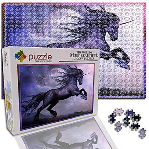 Beautiful Unicorn Horse 1000 Piece Jigsaw Puzzle (20 X 15 In)