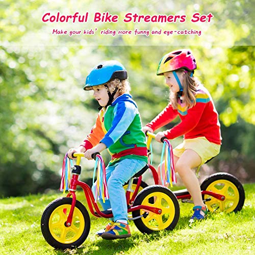 Kids Bike Accessories Kit | Unicorn Design | Pink Basket | Cute Bike Bell | 2 Bike Streamers