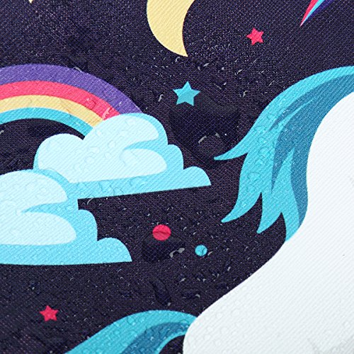 Rainbow, cloud, unicorn make up bag