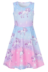 unicorn dress - lilac pink