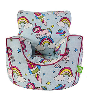 Toddler bean bag unicorn chair seat cover washable