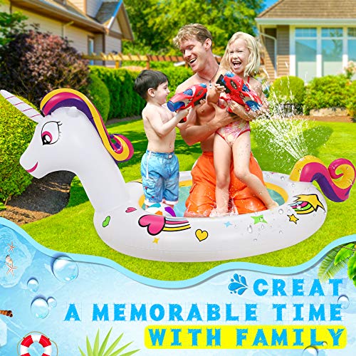 Kids Inflatable Unicorn Paddling Pool 