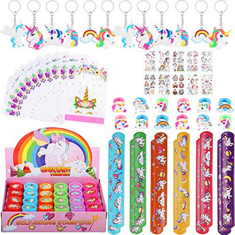 82 PCs Unicorn Party Bag Fillers For Girls | Unicorn Gifts 