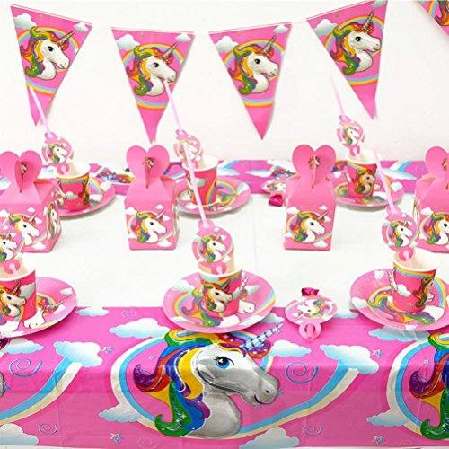 Unicorn Themed Party Pack - (156Pcs)