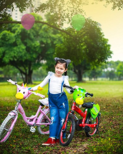 3D Unicorn Decoration For Kids Bike Scooter + Bike Rear Pack Kids T-Bar Kick Scooter Bike Pogo Stick Accessories