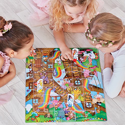 Children's Unicorn & Fairies Snakes & Ladders Toy 