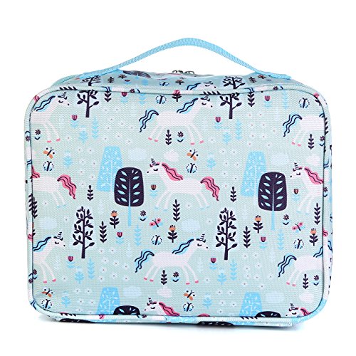 Blue Unicorn Insulated Lunch Box Bag 