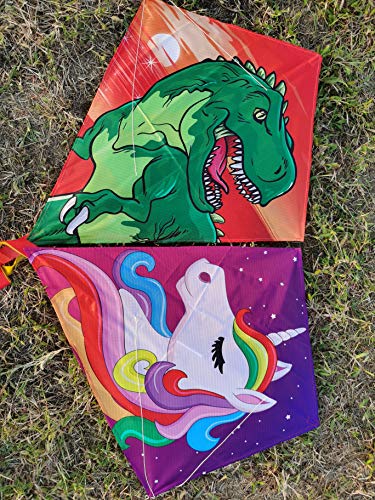 Unicorn & Dinosaur Kites For Children