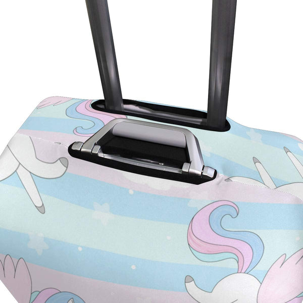 Hand Drawn Happy Unicorn Suitcase Cover 