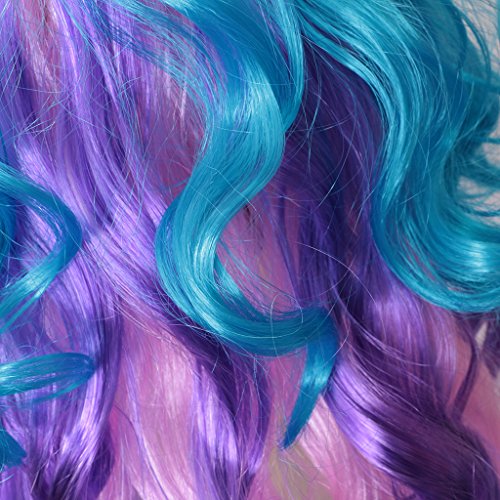 Unicorn Wig With Horn And Ears | Purple and Pink for Women And Girls | Fancy Dress