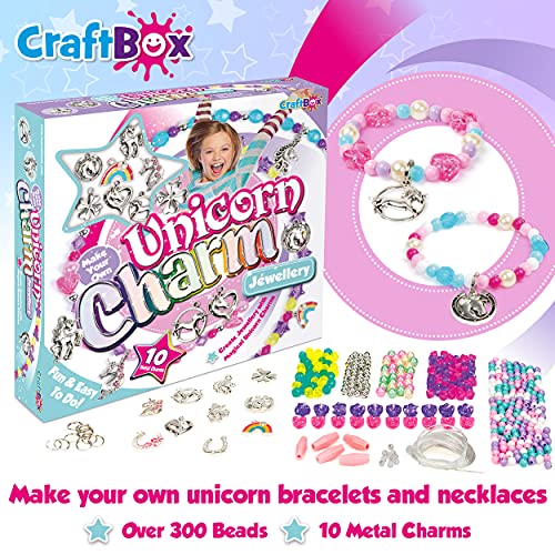 Unicorn Charm Jewellery Kit | Over 300 Beads 