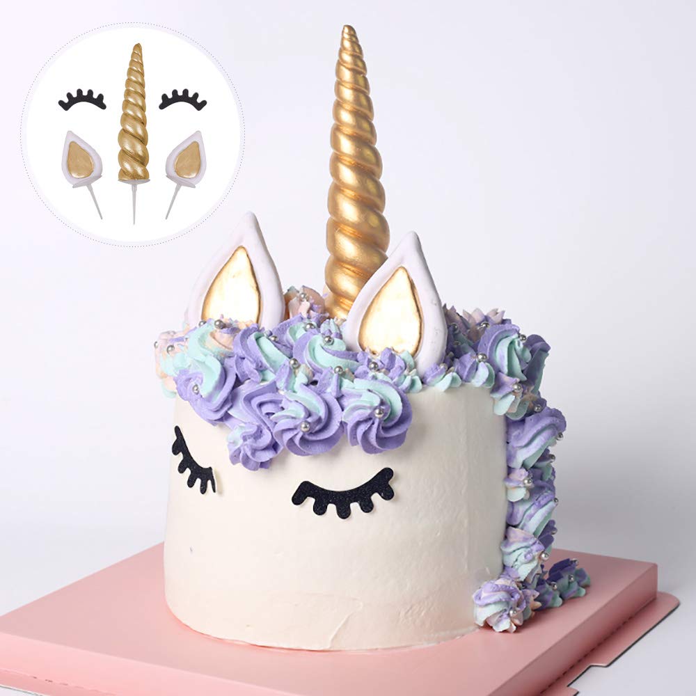 unicorn cake topper decoration horn