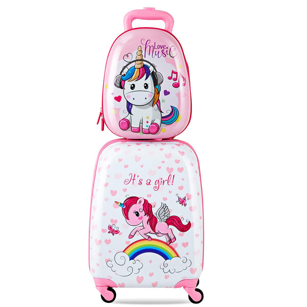 unicorn suitcase luggage set