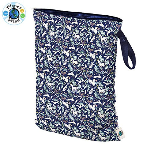 re-usable nappy sack bag unicorn theme