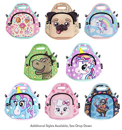 Unicorn Purple Stars FRINGOO® Kids Lunch Bag | Children Thermal Insulated Tote Bag