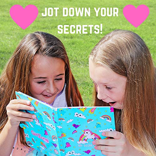 Unicorn Secret Lockable Journal Diary & Pen Set For Girls, Great Gift For Girls