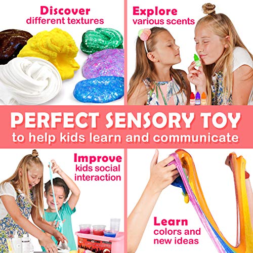Original Stationery Ultimate Slime Kit – DIY Slime Making Kit For Boys And Girls – Includes Unicorn Slime, Glitter Slime, Cloud Slime, Instructions And Everything To Get Started Right Away In One Box