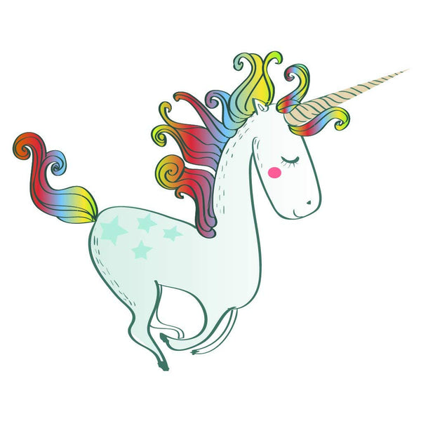 azutura Rainbow Unicorn Wall Sticker Fairytale Wall Decal Girls Bedroom Home Decor available in 8 Sizes Large Digital
