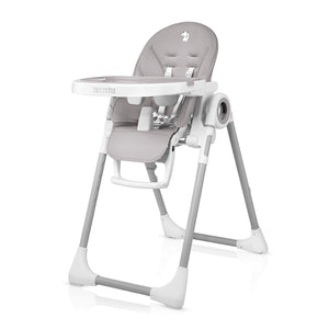 Adjustable, Folding, Unicorn Themed Baby High Chair - Grey