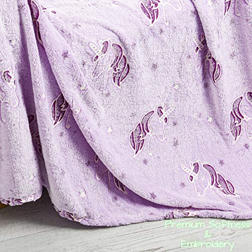 Purple Unicorn Blanket 