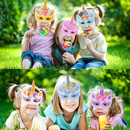 Unicorn Face Fancy Dress Masks 