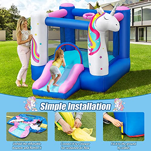 Easy Installation Unicorn Bouncy Castle 