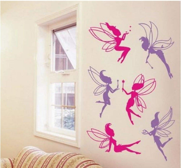 Deluxe Fairy Wall Stickers - Removable and Repositionable - Girls / Kids Bedroom from Wall Stickers Warehouse