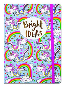 Unicorn Bright Ideas A5 Luxury Lined Notebook By Rachel Ellen