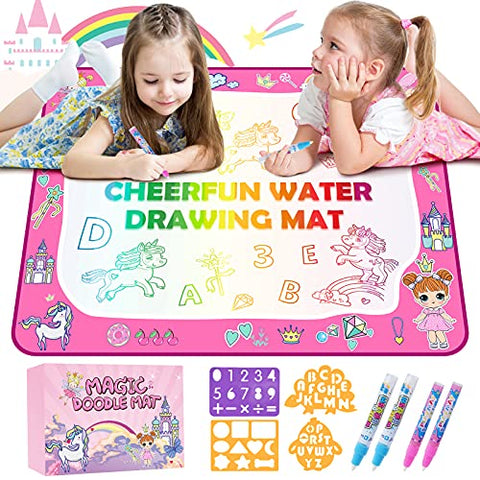 Unicorn Water Drawing Mat | Doodle Mat | 100 X 80 cm | Unicorn Gift