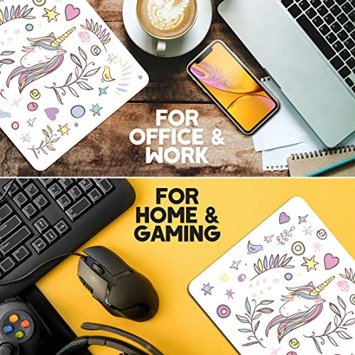 Unicorn mouse mat for office and work for home and gaming