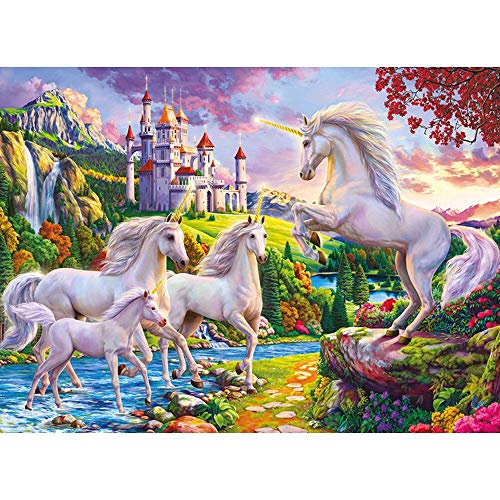 500 Pieces Unicorn & Castles Jigsaw Puzzle
