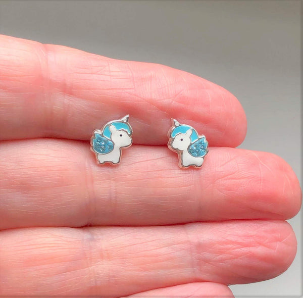 baby unicorn earrings