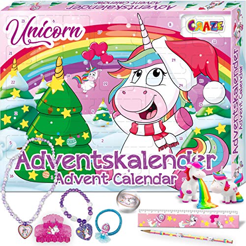 Unicorn Kids Advent Calendar For Girls | 24 Surprise Unicorn Gifts 