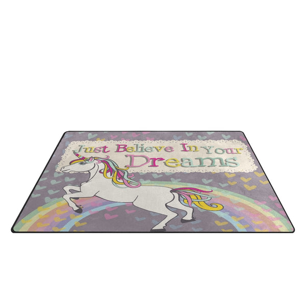 unicorn mat with quote