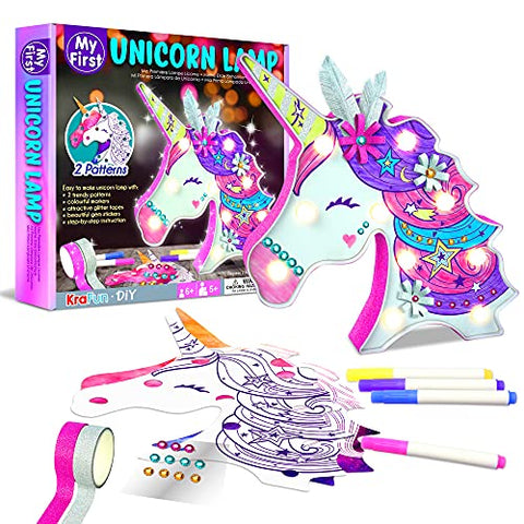 DIY Unicorn LED Lamp Kit For Kids | Creative Arts & Crafts For Boys & Girls | Ages 6+ 
