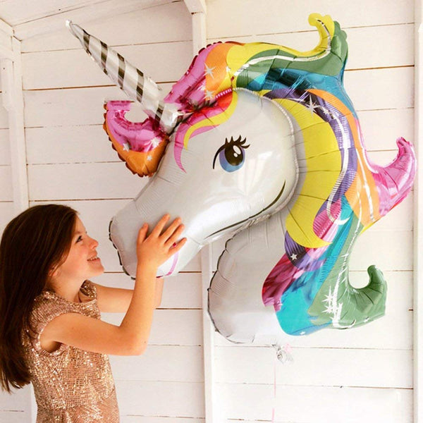 unicorn head balloon decoration