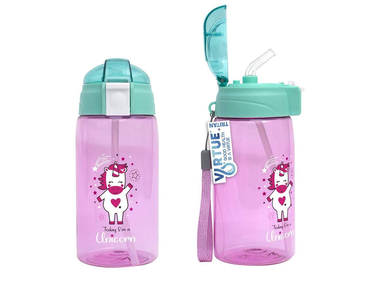 Girls Unicorn Drinks Bottle - Pink