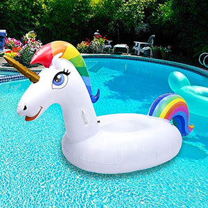 Unicorn Pool Float Giant Inflatable Toy Outdoor Swimming Floats 