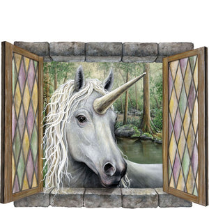 unicorn art window sticker graphics
