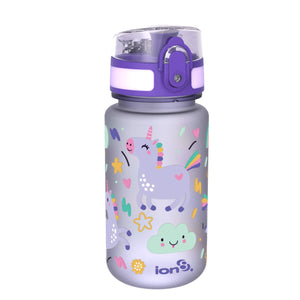 Ion8 Kids' Leak Proof Water Bottle BPA Free, Unicorns, 350 ml
