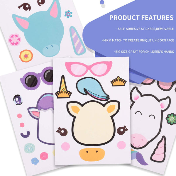 Make A Unicorn Sticker Sets (24 Pack)