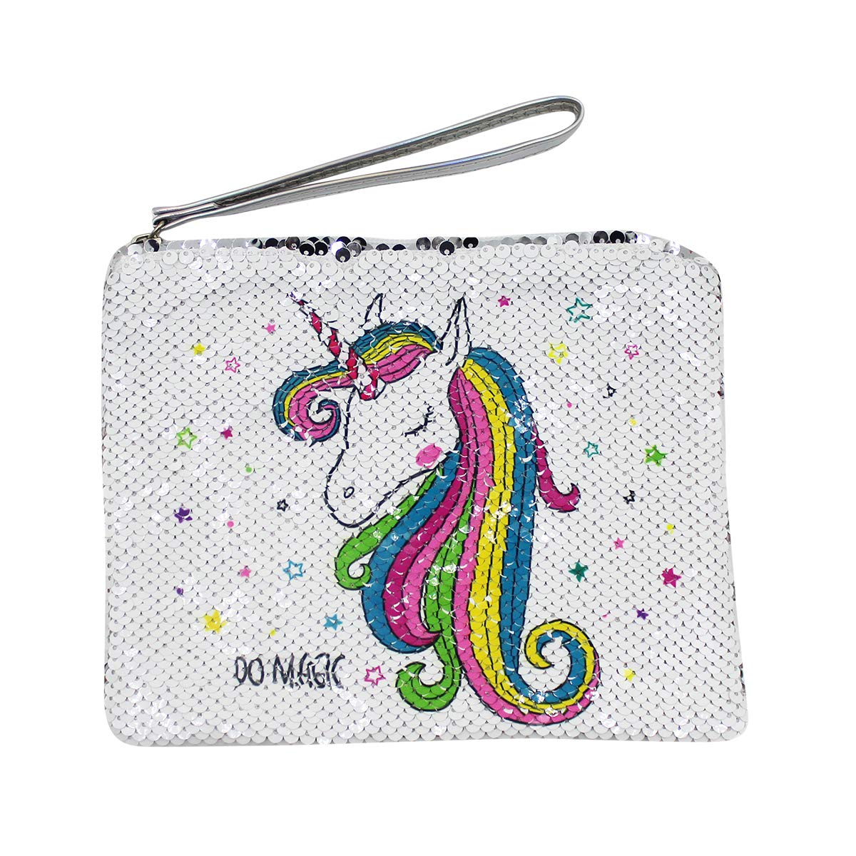 Unicorn Reversible Sequins Makeup Storage Toiletry Bag