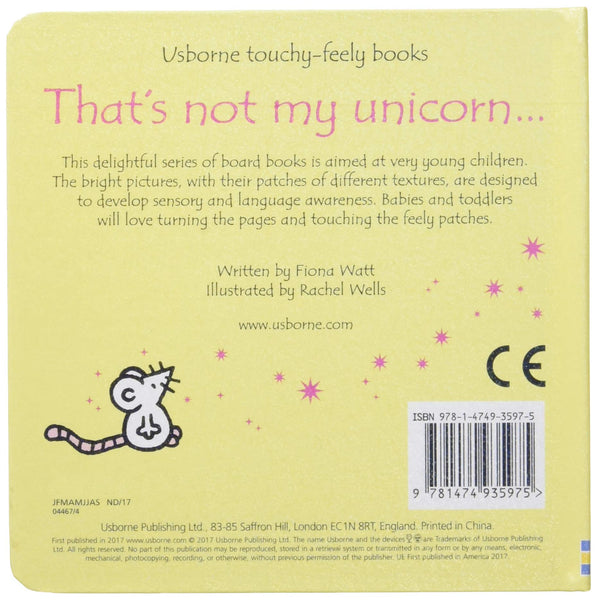 That's not my unicorn toddler book
