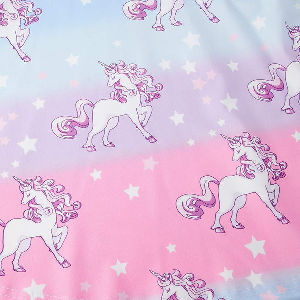 Kids Girls Dress Unicorn Print Sleeveless A-Line Dress (4-12 Years)