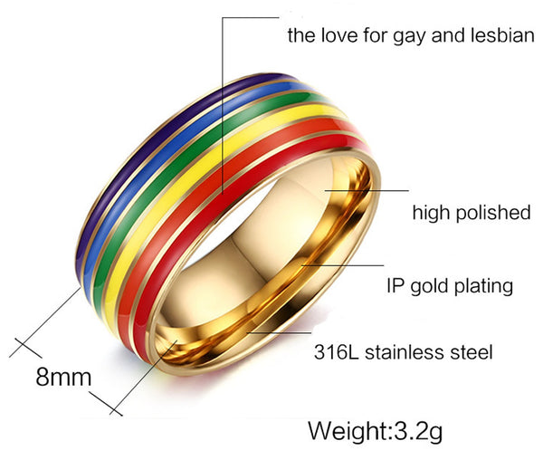 Unicorn Rainbow Coloured Ring