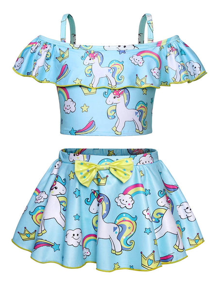 unicorn tankini swimwear - kids